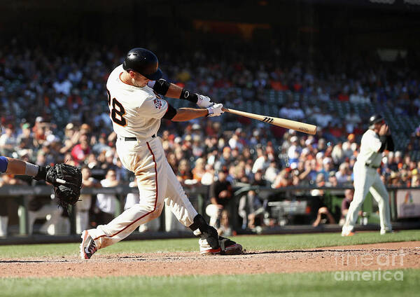 San Francisco Art Print featuring the photograph Buster Posey #8 by Ezra Shaw