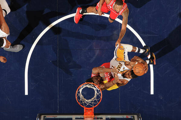 Nba Pro Basketball Art Print featuring the photograph Paul George by Ron Hoskins