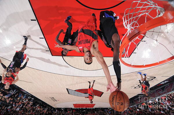 Cj Mccollum Art Print featuring the photograph C.j. Mccollum #9 by Sam Forencich