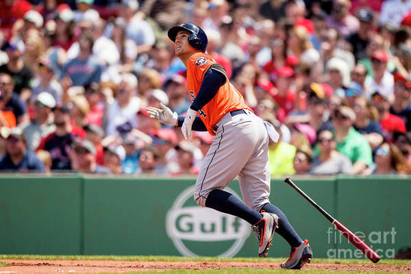 Second Inning Art Print featuring the photograph George Springer #9 by Billie Weiss/boston Red Sox