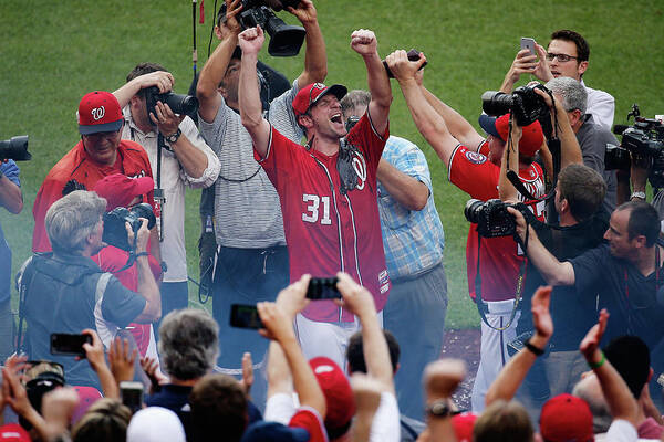 People Art Print featuring the photograph Max Scherzer #9 by Rob Carr