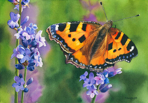 Butterfly Art Print featuring the painting A New Adventure by Espero Art