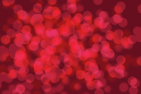 Valentine’s Day Art Print featuring the photograph Abstract red bokeh background by Ognian Setchanov