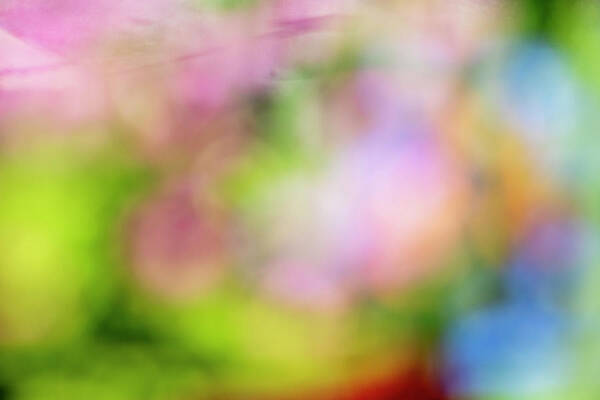 Abstract Art Print featuring the photograph Abstract Spring Colors 01 by Nailia Schwarz