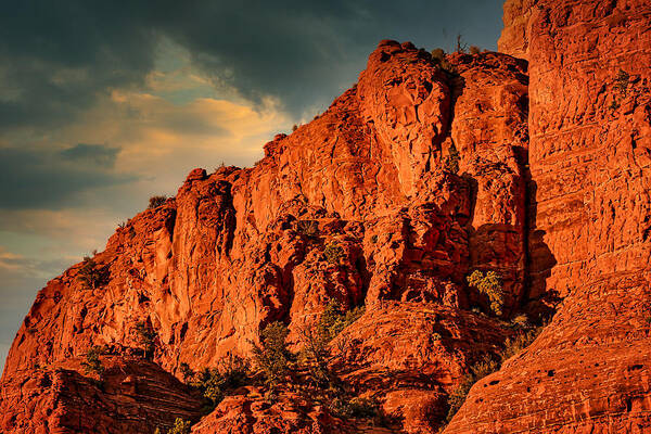 Sedona Art Print featuring the photograph Afternoon Light on Red Rocks - Sedona - Arizona by Stuart Litoff