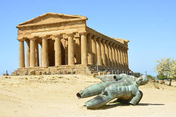 Agrigento Art Print featuring the photograph Agrigento, Valley of the Kings 2 by Regina Muscarella