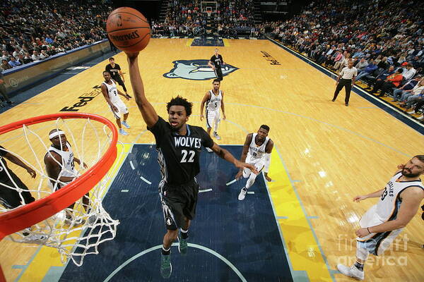 Andrew Wiggins Art Print featuring the photograph Andrew Wiggins by Joe Murphy