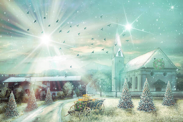 Austria Art Print featuring the photograph Angels We Have Heard on High in Angel Light by Debra and Dave Vanderlaan