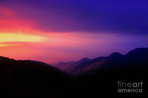 2218 Art Print featuring the photograph Another Sunset In The Cajas Range Of The Andes by Al Bourassa