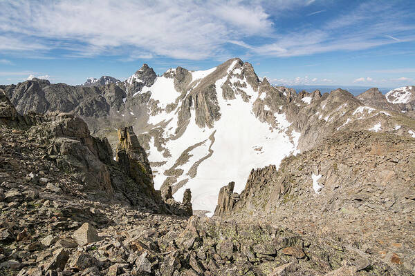 Colorado Art Print featuring the photograph Apache and Navajo Peaks - Indian Peaks Wilderness by Aaron Spong