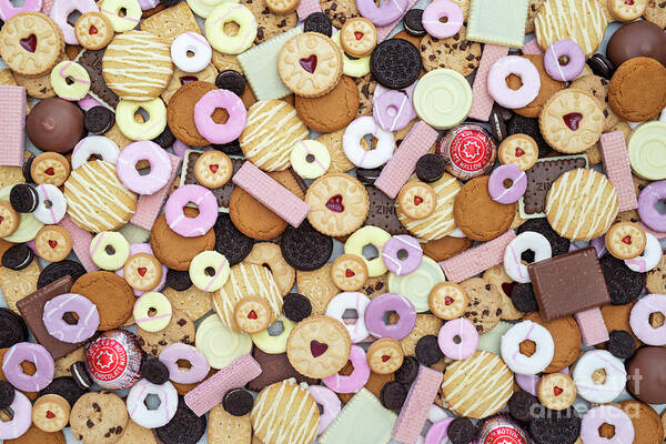 Biscuits Art Print featuring the photograph Assorted Biscuits by Tim Gainey