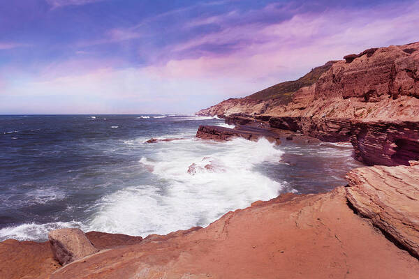 Cliffs Art Print featuring the photograph At the Edge II by Alison Frank