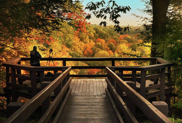  Art Print featuring the photograph Autumn Overlook by Rob Blair