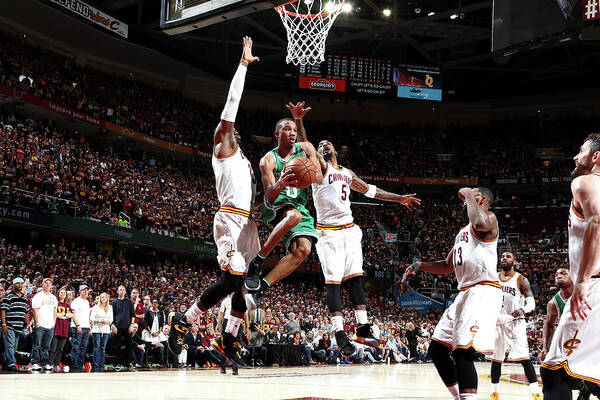 Playoffs Art Print featuring the photograph Avery Bradley by Nathaniel S. Butler