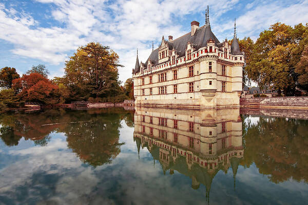 Azay Le Rideau Art Print featuring the photograph Azay le Rideau / Loire Valley by Barry O Carroll