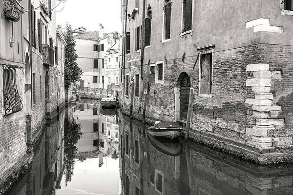Fine Art Photo Art Print featuring the photograph B0008227 - Reflections in the canal by Marco Missiaja
