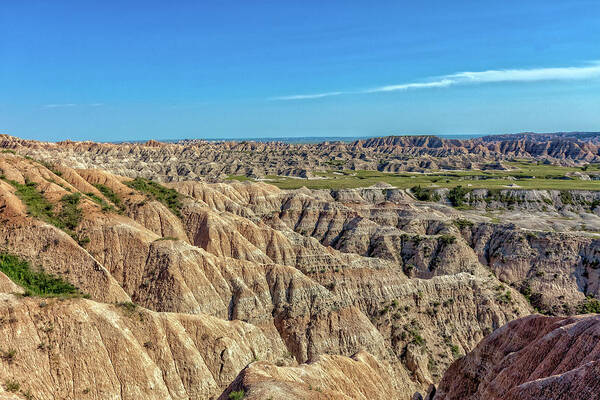 Badlands Art Print featuring the photograph Badlands ND by Chris Spencer