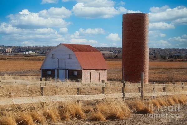 Barn Art Print featuring the photograph Barn Westminster Colorado by Veronica Batterson