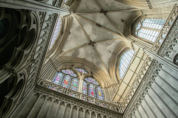 Cathedral Art Print featuring the photograph Bayeux Cathedral 3 by Lisa Chorny