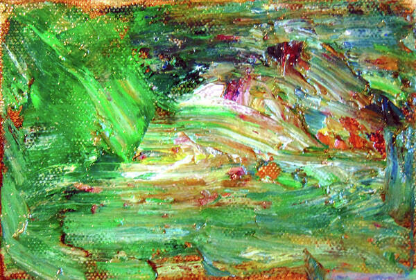 Abstract Art Print featuring the painting Bayou Mud by Loretta Nash