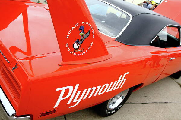 Plymouth Roadrunner Superbird Art Print featuring the photograph Beep Beep by Lens Art Photography By Larry Trager