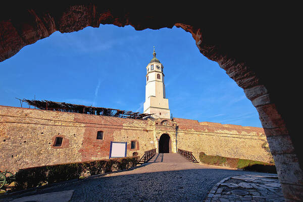 Belgrade Art Print featuring the photograph Belgrade. Kalemegdan old town gate and tower view by Brch Photography