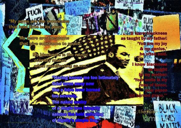 Juneteenth Art Print featuring the mixed media Blackness as Taught by My Father by Aberjhani
