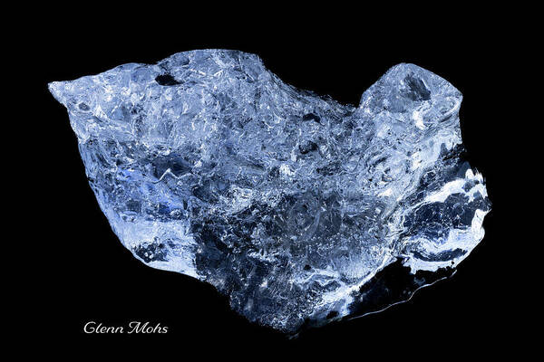 Glacial Artifact Art Print featuring the photograph Blue Ice Sculpture 9 by GLENN Mohs