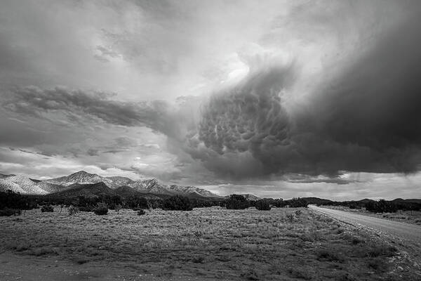 Southwest Art Print featuring the photograph Boiling Cloud near Cerrillos and Madrid New Mexico by Mary Lee Dereske