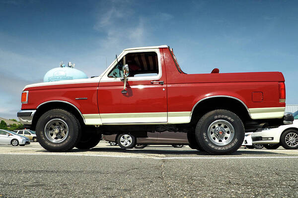 Ford Art Print featuring the photograph Bronco XLT Pickup Truck Configuration by Bill Swartwout