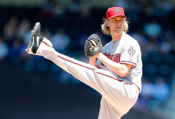 American League Baseball Art Print featuring the photograph Bronson Arroyo by Mike Stobe