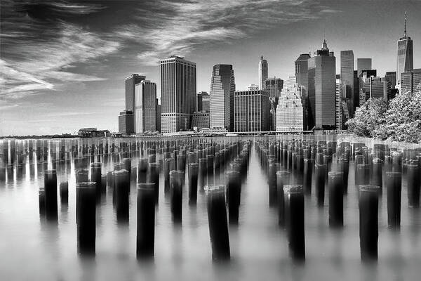 City Art Print featuring the photograph Brooklyn Park Pilings by Jessica Jenney