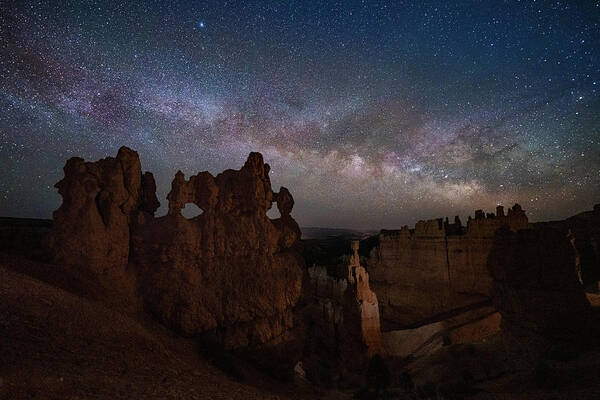  Art Print featuring the photograph Bryce Milky Way by Judi Kubes