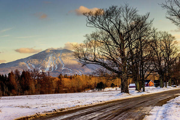 Burke Mt Art Print featuring the photograph Burke Mt From Sugarhouse Road by John Rowe