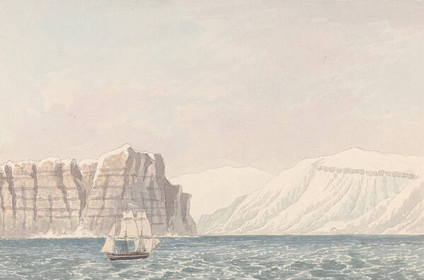 19th Century Art Print featuring the drawing Burnett Inlet, Barrow Strait by Charles Hamilton Smith