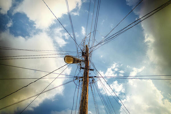 Wires Art Print featuring the photograph Caged by Micah Offman