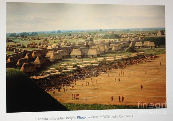 Photography Art Print featuring the photograph Cahokia Imagined by Nancy Kane Chapman