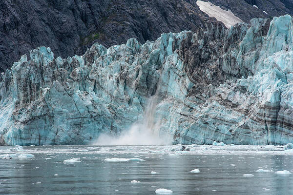 Glacier Art Print featuring the photograph Calving by David Kirby