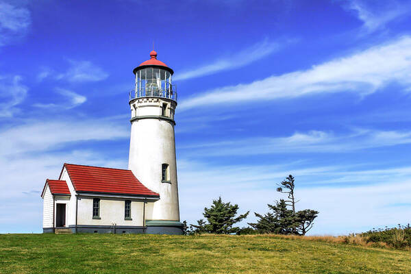 Lighthouse Art Print featuring the photograph Cape Blanco Lighthouse by James Eddy