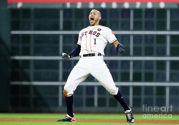 Game Two Art Print featuring the photograph Carlos Correa by Elsa