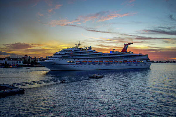Carnival Liberty Art Print featuring the photograph Carnival Liberty by Robert J Wagner