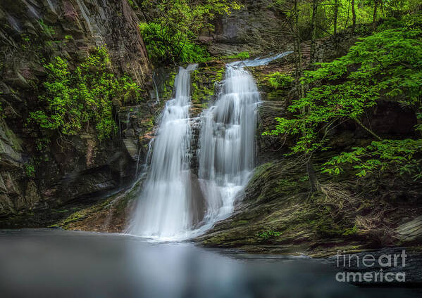 Cascades Art Print featuring the photograph Cascades at Hanging Rock by Shelia Hunt