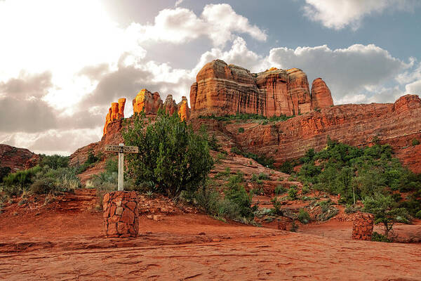 Arizona Art Print featuring the photograph Cathedral Rock Hiking Trail in Sedona Arizona by Good Focused