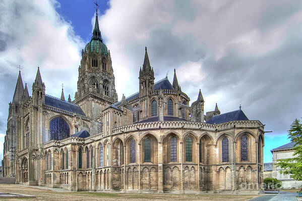 France Art Print featuring the photograph Cathedrale Notre Dame de Bayeux - France by Paolo Signorini