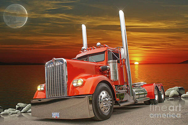 Big Rigs Art Print featuring the photograph Catr1572-21 by Randy Harris