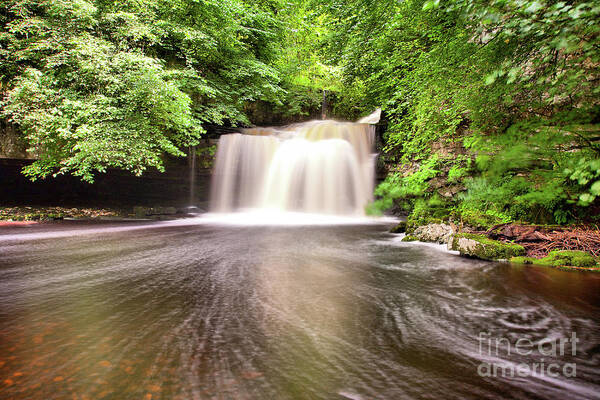 England Art Print featuring the photograph Cauldron Falls, West Burton by Tom Holmes Photography