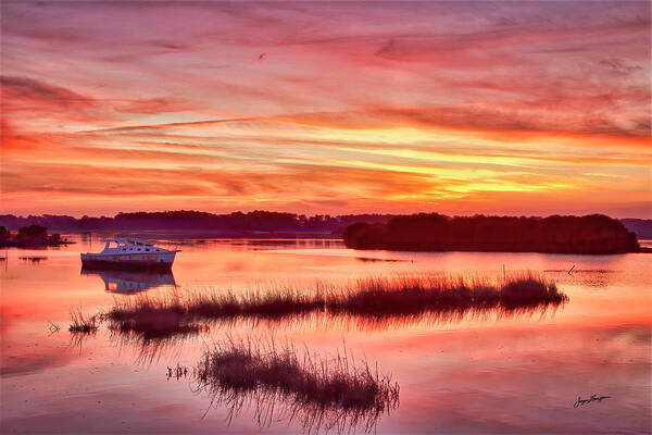 Sunset Art Print featuring the photograph Cedar Key Sunset by Jurgen Lorenzen