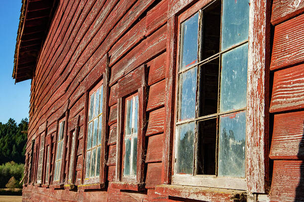 Rust Art Print featuring the photograph Remembering a Century Old Red Barn by Leslie Struxness