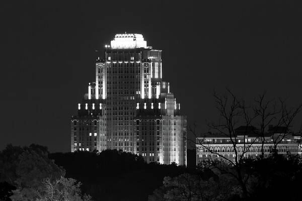 St. Louis Art Print featuring the photograph Chase Park Plaza from Art Hill by Scott Rackers