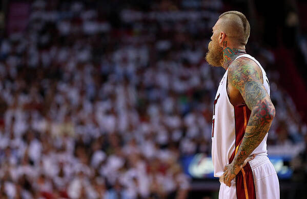 Playoffs Art Print featuring the photograph Chris Andersen by Mike Ehrmann